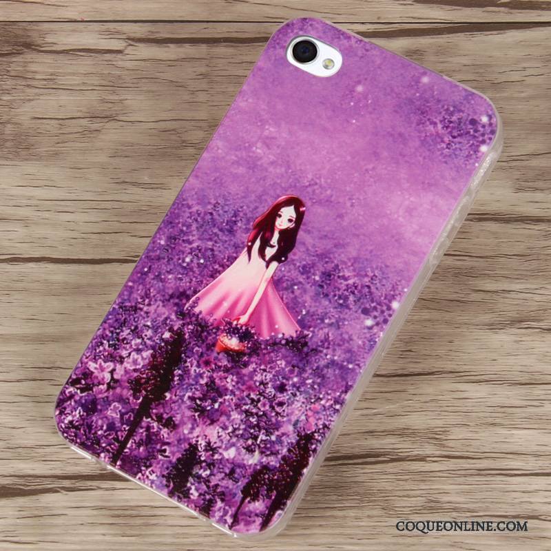 iPhone 4/4s Protection Gaufrage Dessin Animé Étui Coque De Téléphone Fluide Doux Rouge