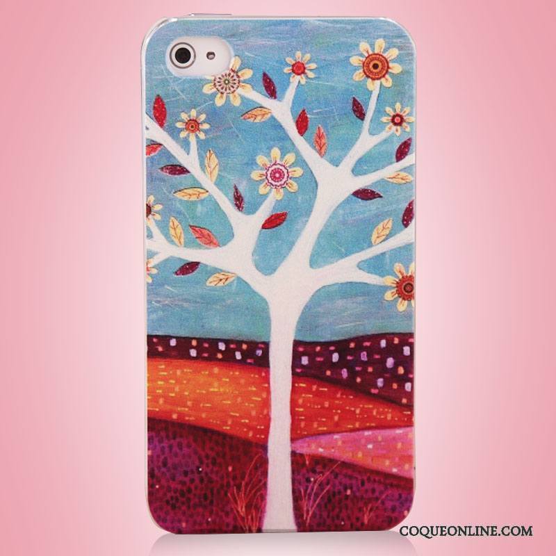 iPhone 4/4s Protection Étui Art Arbres Coque De Téléphone Téléphone Portable Peinture