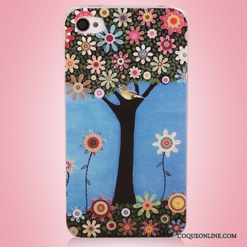 iPhone 4/4s Protection Étui Art Arbres Coque De Téléphone Téléphone Portable Peinture