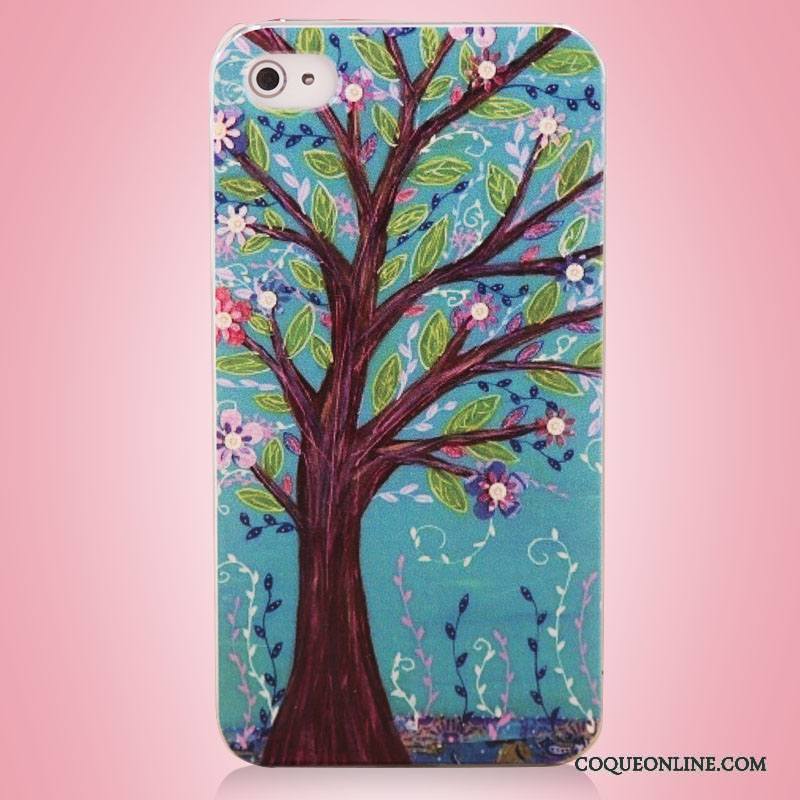 iPhone 4/4s Protection Étui Art Arbres Coque De Téléphone Téléphone Portable Peinture