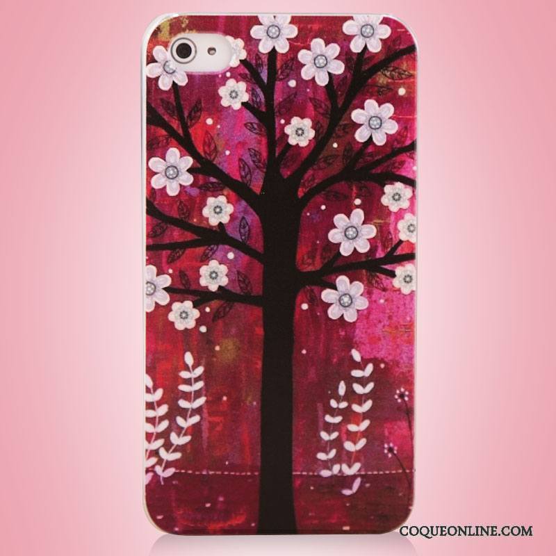 iPhone 4/4s Protection Étui Art Arbres Coque De Téléphone Téléphone Portable Peinture