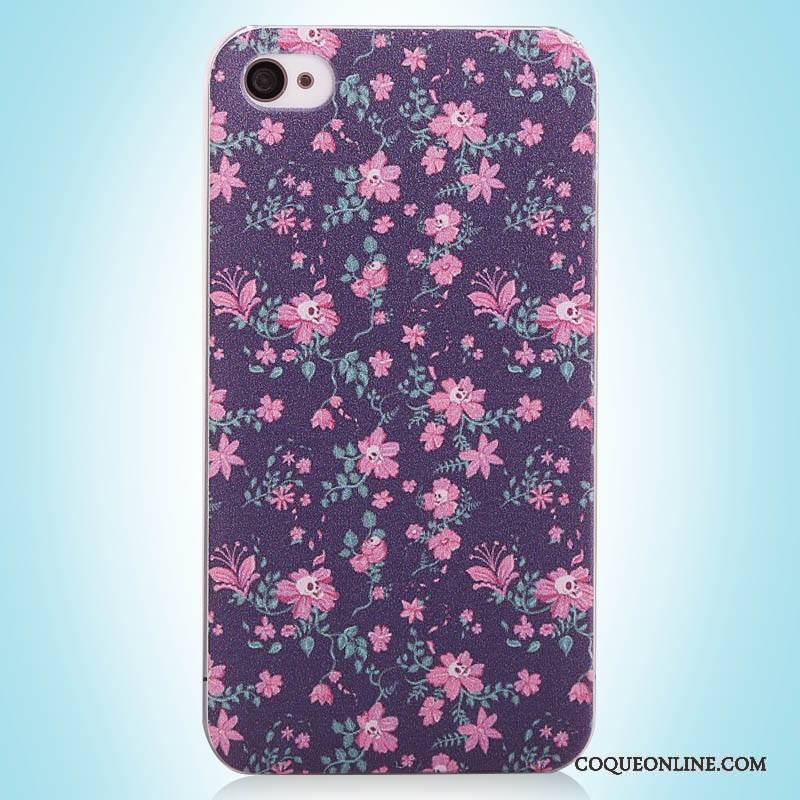 iPhone 4/4s Vintage Rose Simple Coque Étui Peinture De Téléphone