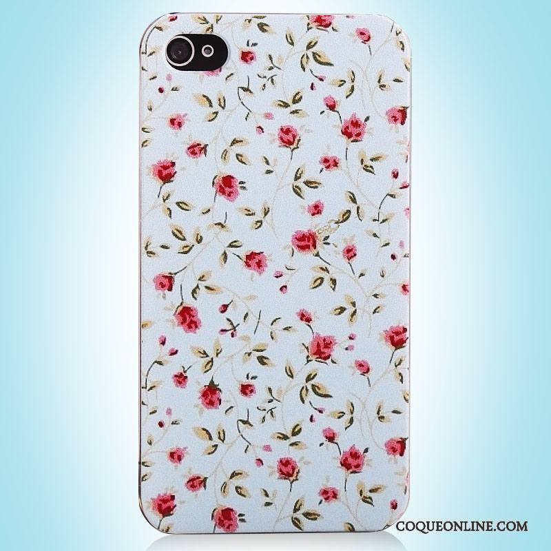 iPhone 4/4s Vintage Rose Simple Coque Étui Peinture De Téléphone