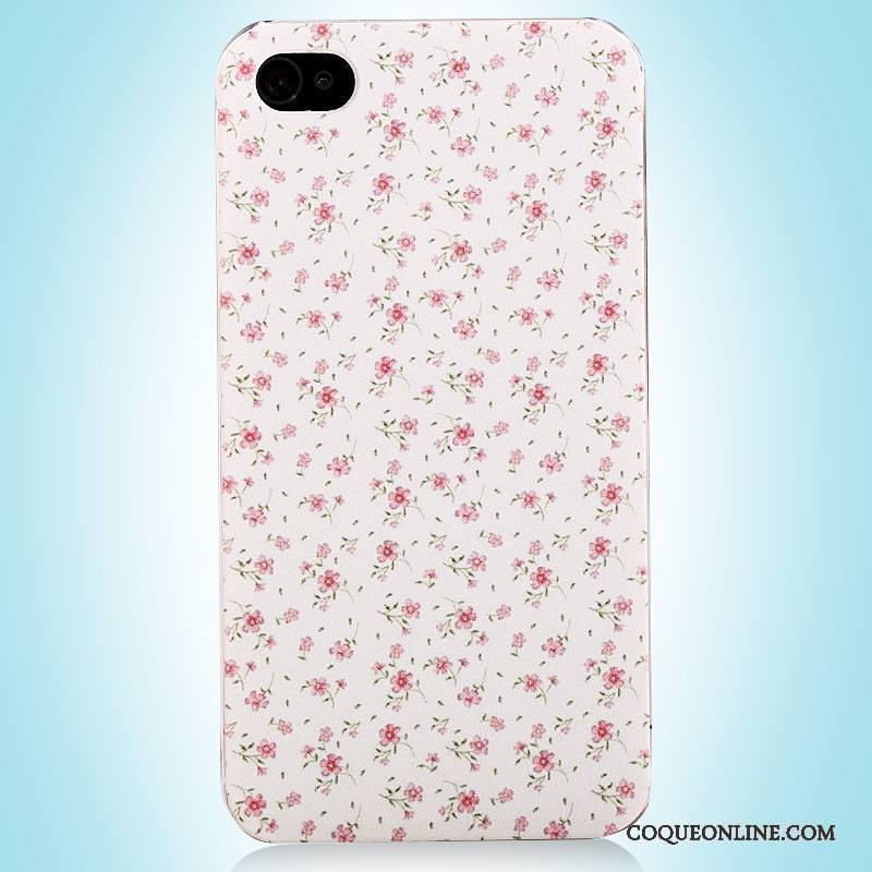 iPhone 4/4s Vintage Rose Simple Coque Étui Peinture De Téléphone