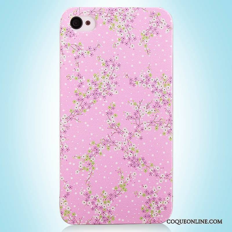 iPhone 4/4s Vintage Rose Simple Coque Étui Peinture De Téléphone