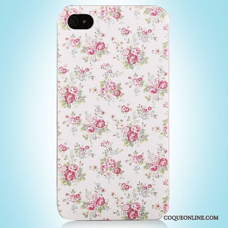 iPhone 4/4s Vintage Rose Simple Coque Étui Peinture De Téléphone