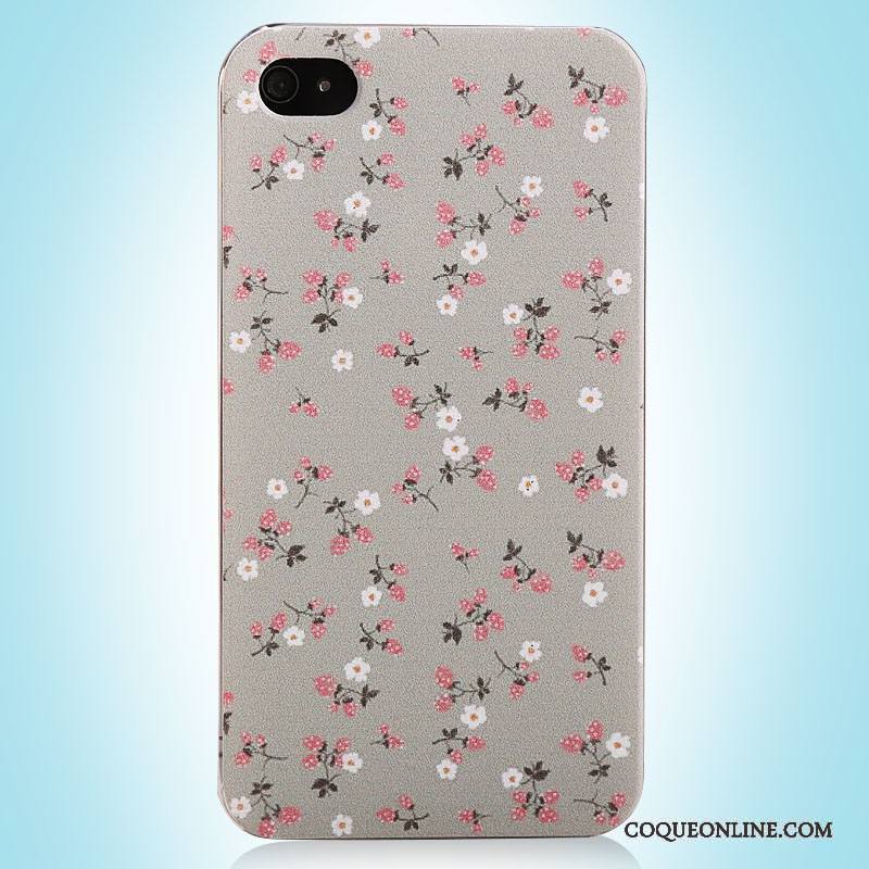 iPhone 4/4s Vintage Rose Simple Coque Étui Peinture De Téléphone