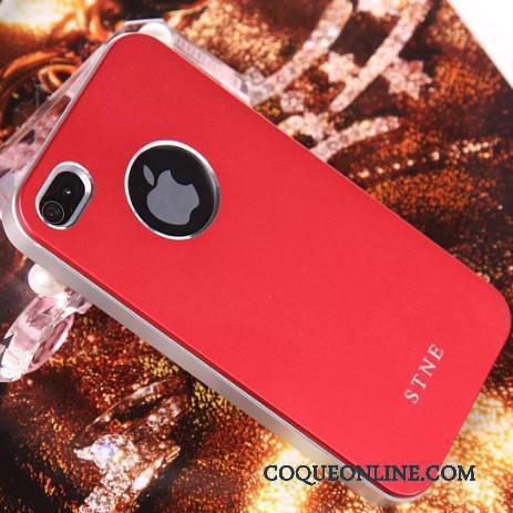 iPhone 4/4s Étui Protection Métal Bleu Coque De Téléphone Nouveau