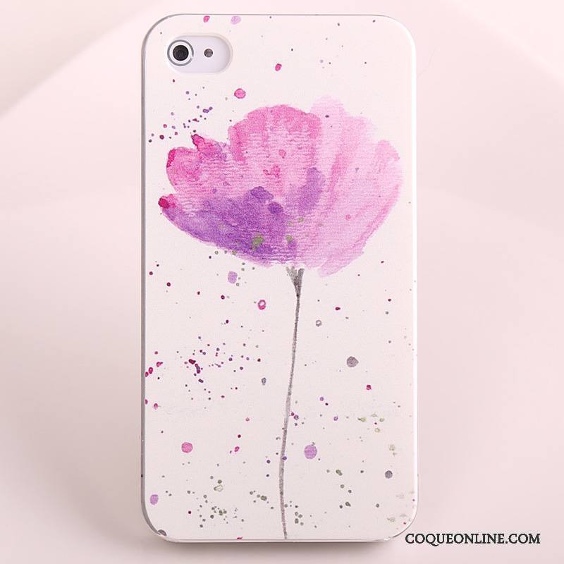 iPhone 4/4s Étui Simple Protection Violet Coque De Téléphone Peinture