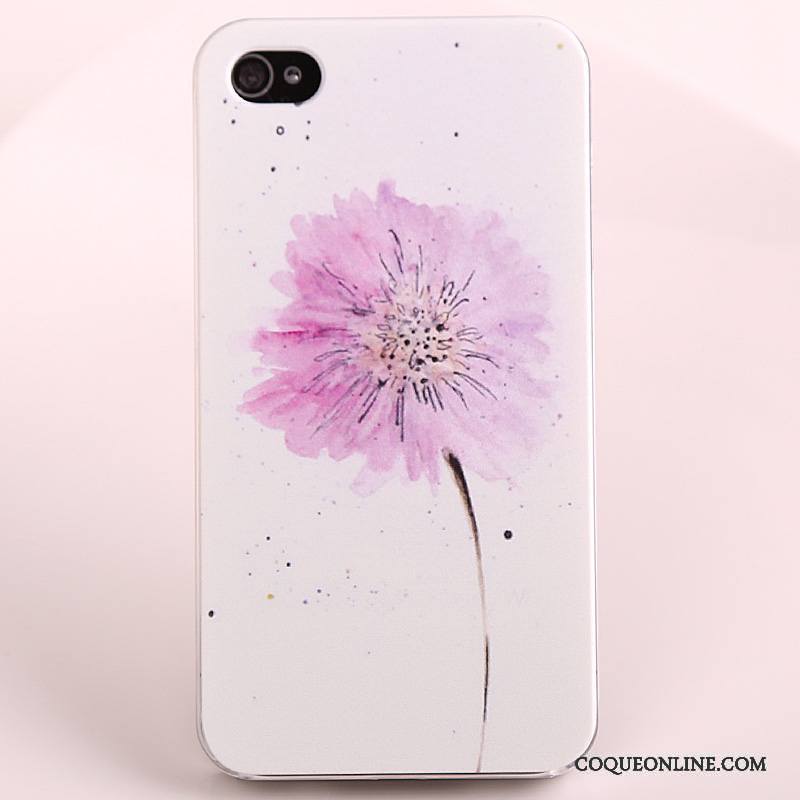 iPhone 4/4s Étui Simple Protection Violet Coque De Téléphone Peinture