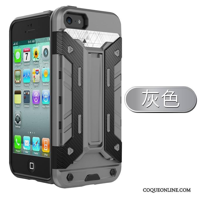 iPhone 5/5s Coque Cool Silicone Incassable Tout Compris Téléphone Portable Protection Personnalité