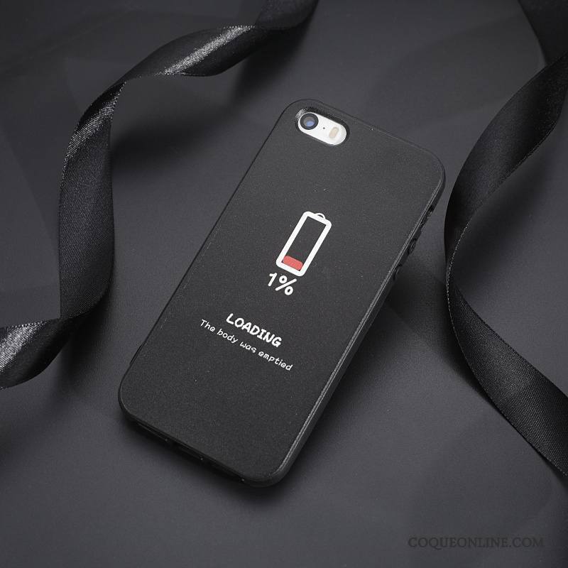 iPhone 5/5s Coque De Téléphone Incassable Étui Noir Téléphone Portable Marque De Tendance Difficile