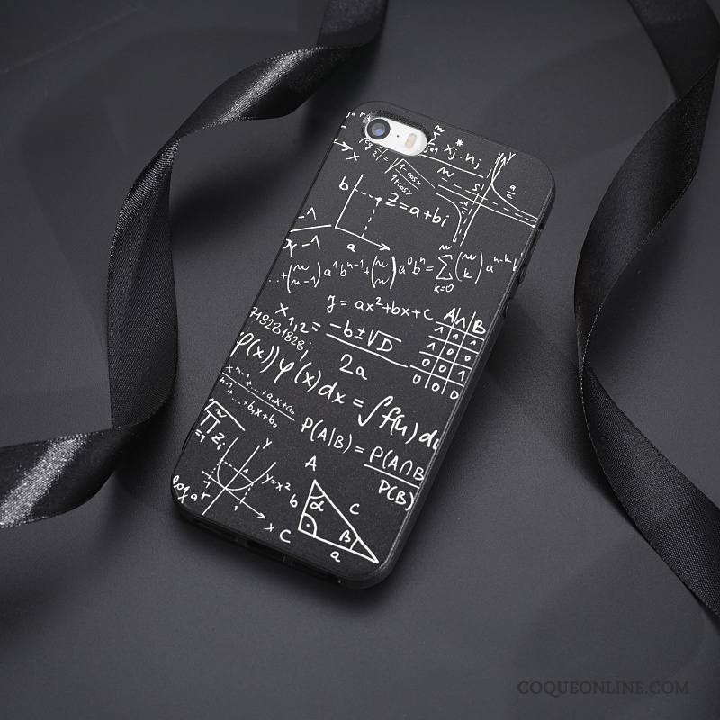 iPhone 5/5s Coque De Téléphone Incassable Étui Noir Téléphone Portable Marque De Tendance Difficile