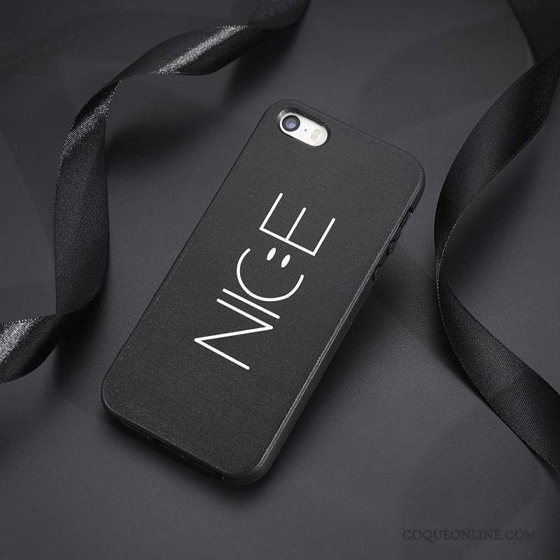 iPhone 5/5s Coque De Téléphone Incassable Étui Noir Téléphone Portable Marque De Tendance Difficile