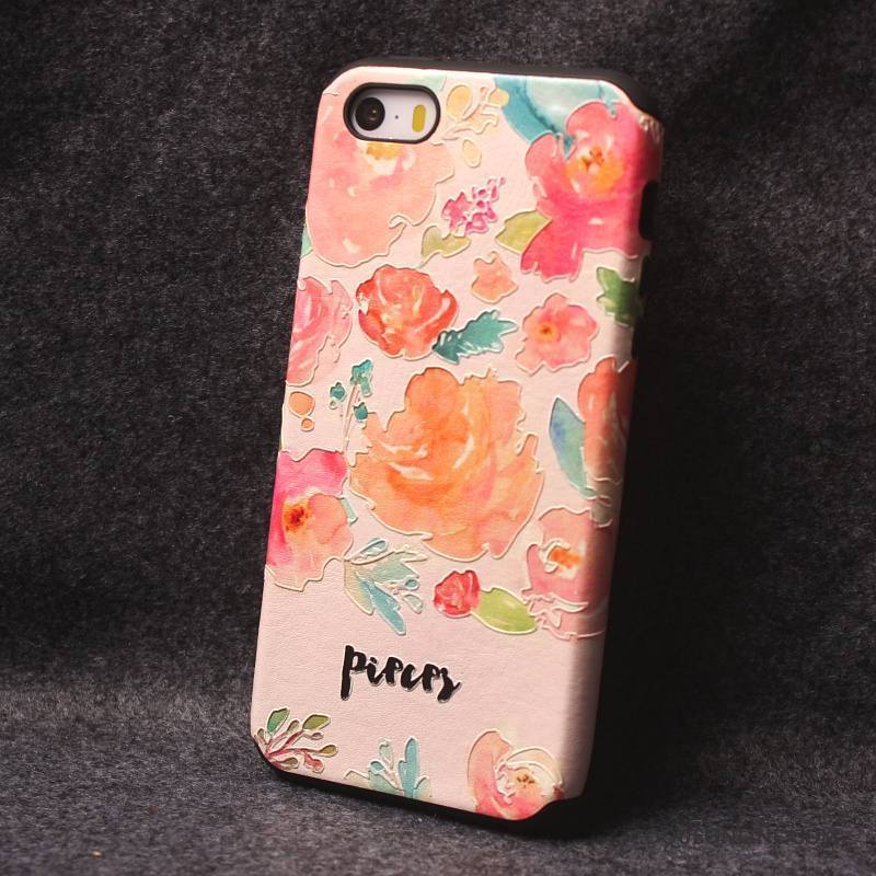 iPhone 5/5s Coque De Téléphone Ornements Suspendus Rose Dessin Animé Tout Compris Incassable Créatif