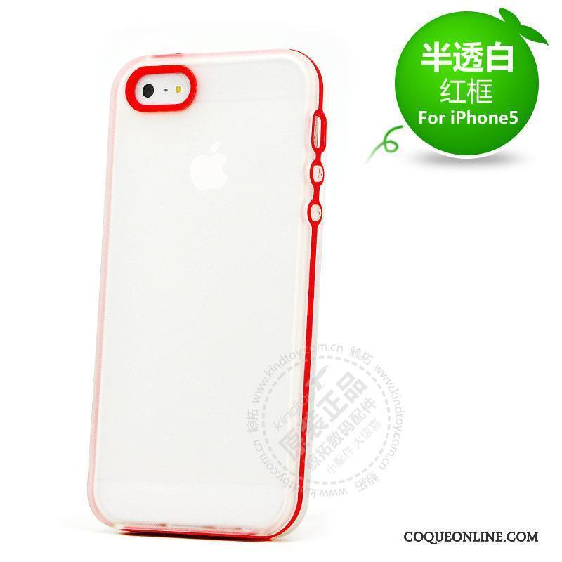 iPhone 5/5s Coque De Téléphone Protection Silicone Étui Incassable Rouge