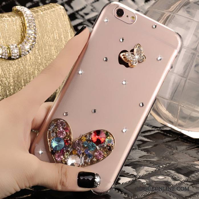 iPhone 5/5s Coque De Téléphone Strass Étui Rose Protection