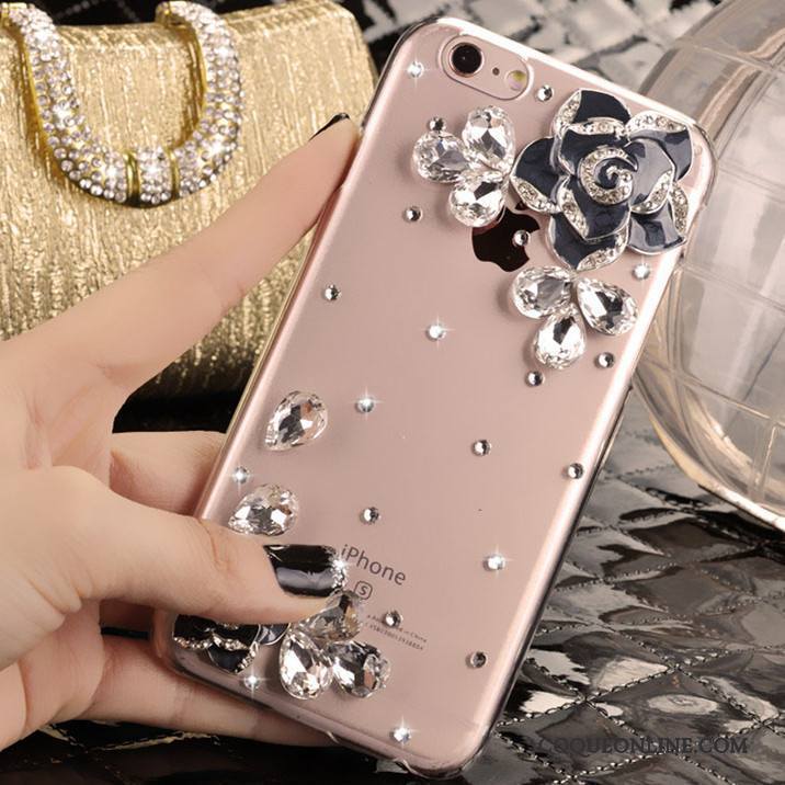 iPhone 5/5s Coque De Téléphone Strass Étui Rose Protection