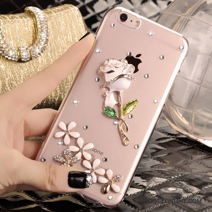 iPhone 5/5s Coque De Téléphone Strass Étui Rose Protection