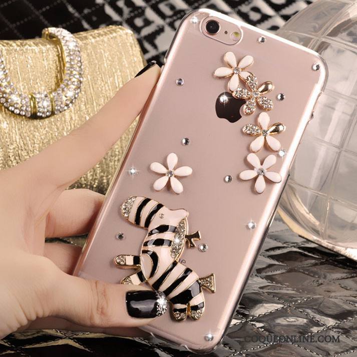 iPhone 5/5s Coque De Téléphone Strass Étui Rose Protection