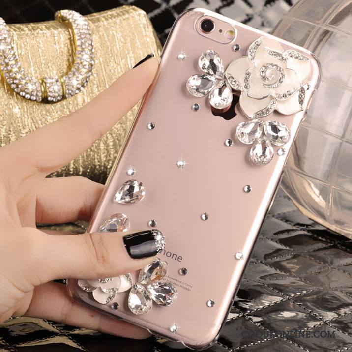 iPhone 5/5s Coque De Téléphone Strass Étui Rose Protection