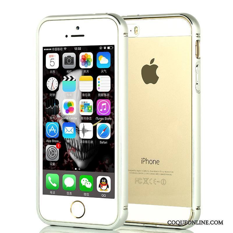 iPhone 5/5s Coque De Téléphone Très Mince Transparent Tout Compris Métal Couvercle Arrière Simple