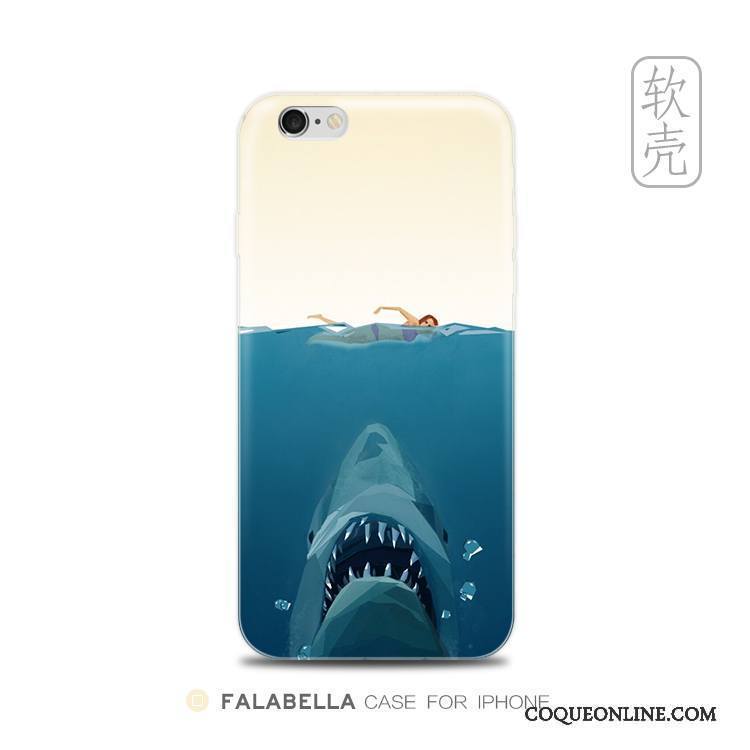 iPhone 5/5s Coque De Téléphone Étui Border Bleu Fluide Doux Protection Créatif