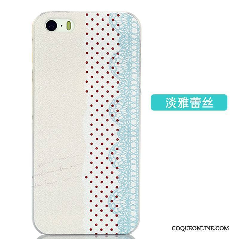 iPhone 5/5s Coque Difficile Bleu Étui Très Mince Couleur Créatif Délavé En Daim