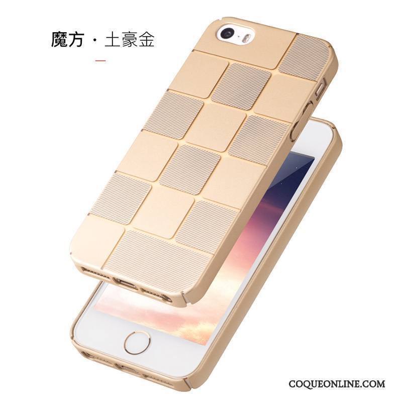 iPhone 5/5s Coque Délavé En Daim Étui Téléphone Portable Tendance Difficile Bleu Incassable