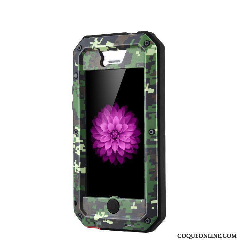 iPhone 5/5s Coque Tout Compris Armure Métal Border Tendance Incassable Protection