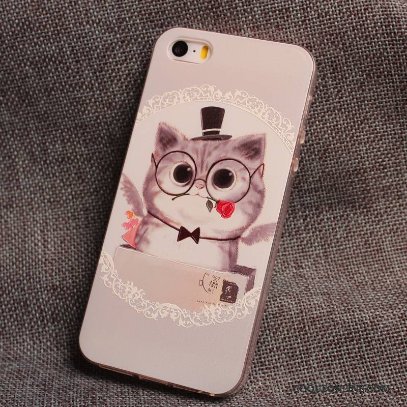 iPhone 5/5s Dessin Animé Coque Tout Compris Fluide Doux Étui Personnalité De Téléphone