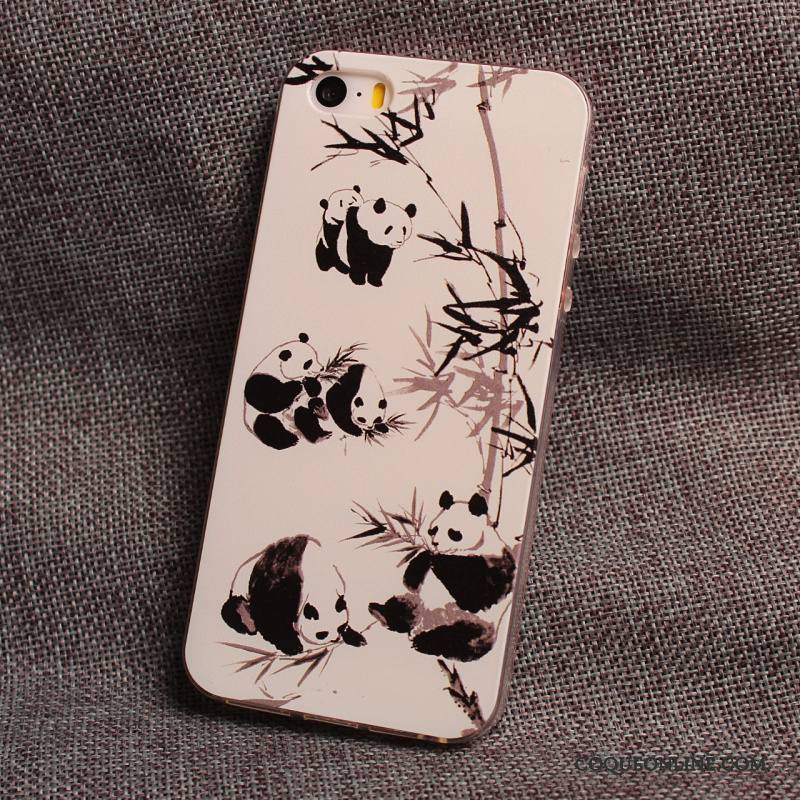 iPhone 5/5s Dessin Animé Coque Tout Compris Fluide Doux Étui Personnalité De Téléphone