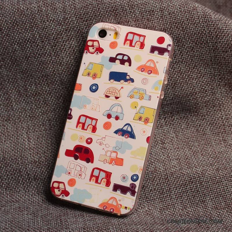 iPhone 5/5s Dessin Animé Coque Tout Compris Fluide Doux Étui Personnalité De Téléphone