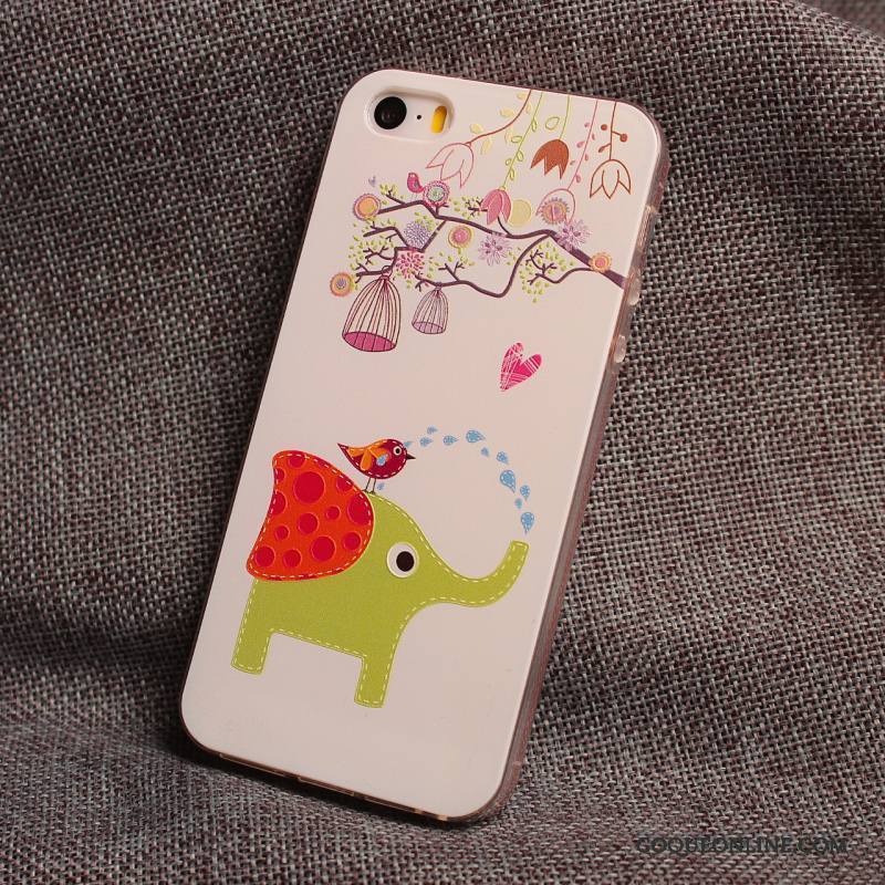 iPhone 5/5s Dessin Animé Coque Tout Compris Fluide Doux Étui Personnalité De Téléphone