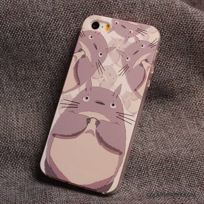 iPhone 5/5s Dessin Animé Coque Tout Compris Fluide Doux Étui Personnalité De Téléphone