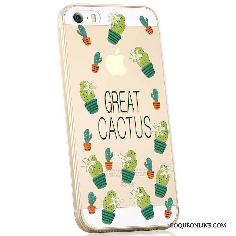 iPhone 5/5s Dessin Animé Silicone Fluide Doux Créatif Coque De Téléphone Tendance Étui