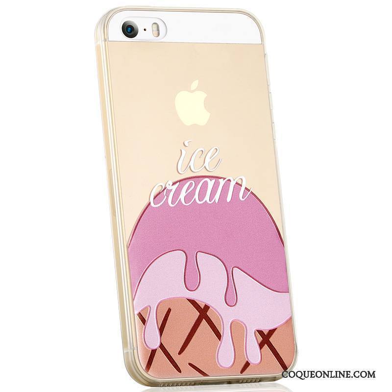 iPhone 5/5s Dessin Animé Silicone Fluide Doux Créatif Coque De Téléphone Tendance Étui