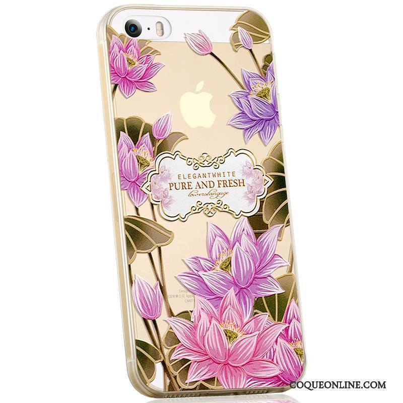 iPhone 5/5s Dessin Animé Silicone Fluide Doux Créatif Coque De Téléphone Tendance Étui