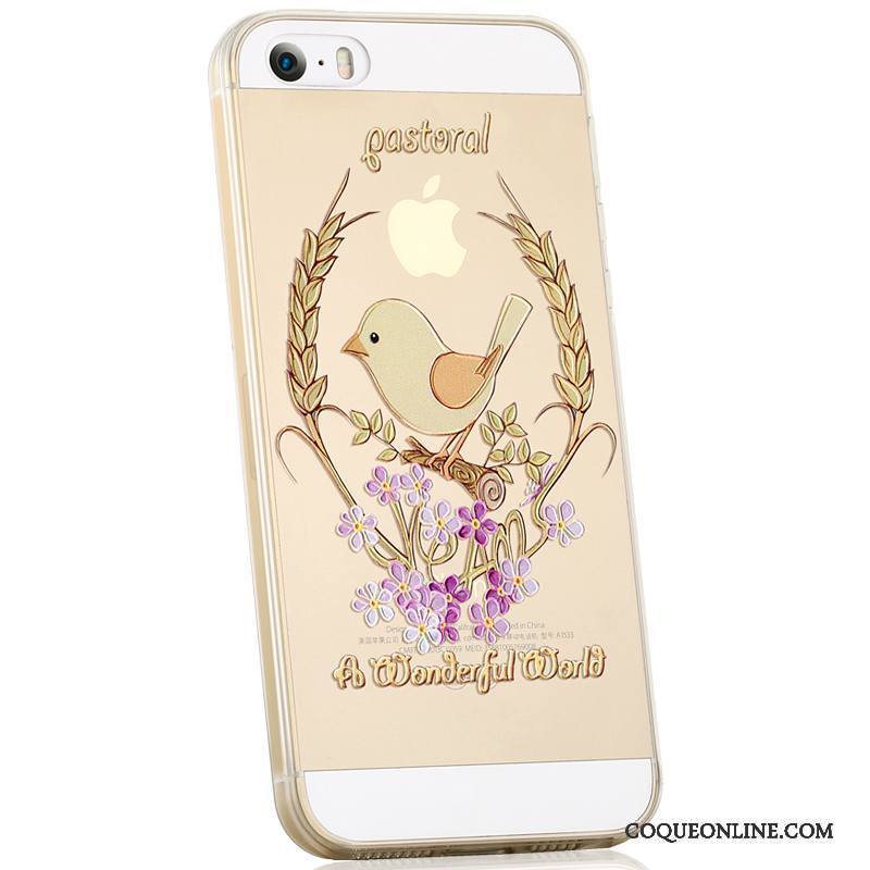 iPhone 5/5s Dessin Animé Silicone Fluide Doux Créatif Coque De Téléphone Tendance Étui