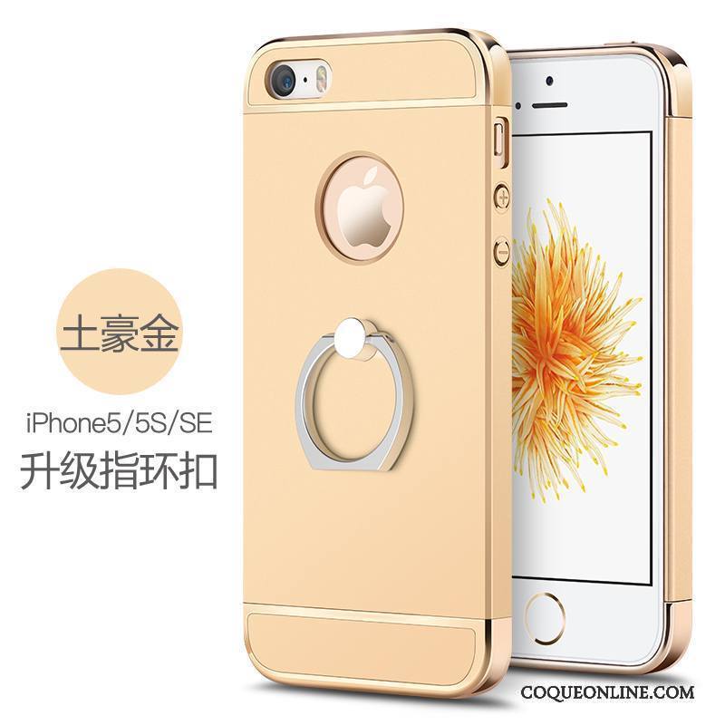 iPhone 5/5s Difficile Délavé En Daim Or Rose Coque De Téléphone Étui Incassable Protection