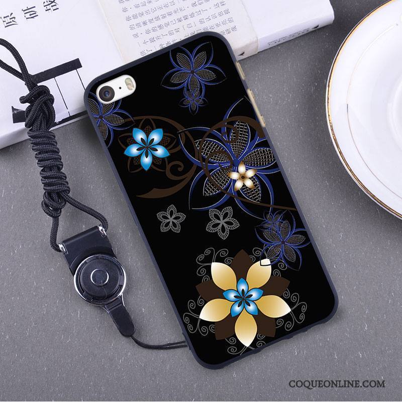 iPhone 5/5s Fluide Doux Coque Protection Bleu Légère Silicone Créatif