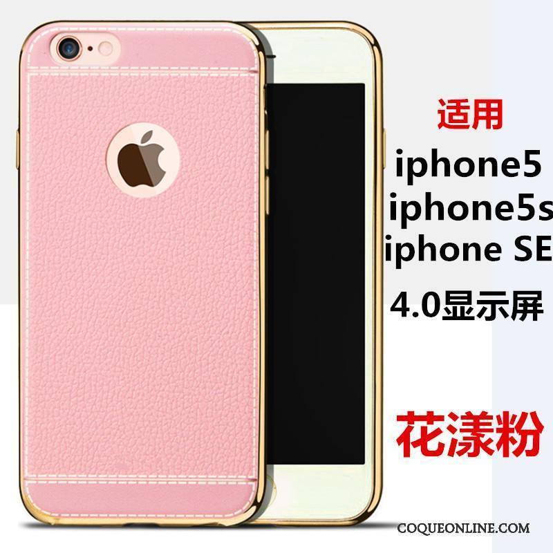 iPhone 5/5s Fluide Doux Silicone Étui Coque De Téléphone Téléphone Portable Protection Marron
