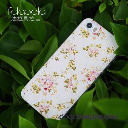 iPhone 5/5s Gaufrage Incassable Créatif Blanc Coque De Téléphone Étui Fluide Doux