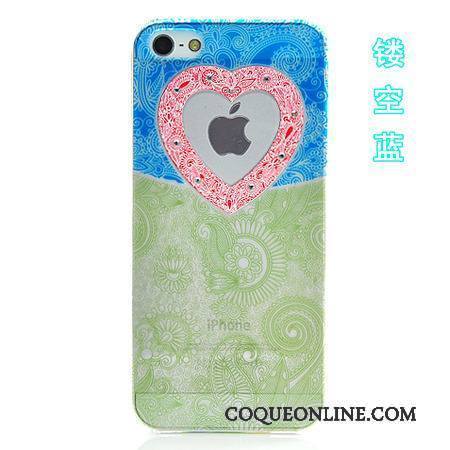 iPhone 5/5s Jaune Dessin Animé Étui Protection Vert Couleur Coque