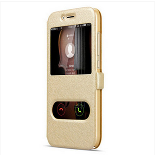 iPhone 5/5s Kaki Blanc Incassable Clamshell Étui En Cuir Coque De Téléphone Protection