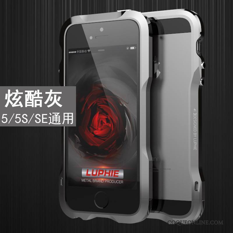 iPhone 5/5s Métal Or Rose Incassable Coque De Téléphone Nouveau Border