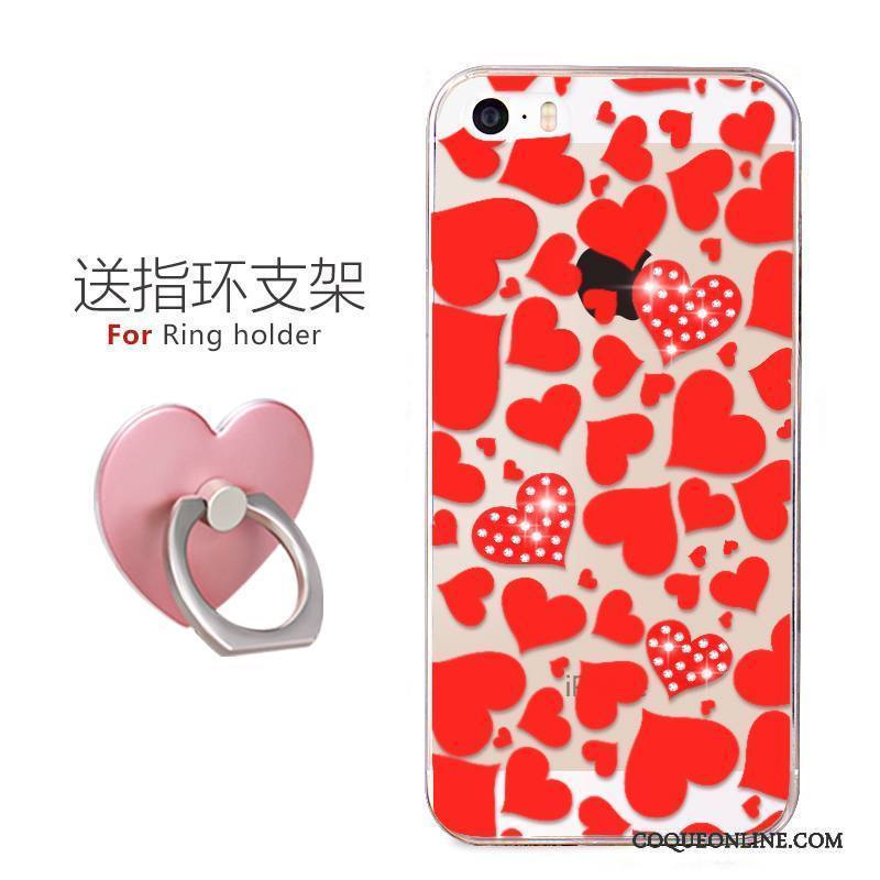 iPhone 5/5s Noir Charmant Tendance Dessin Animé Coque De Téléphone Super Mignon Silicone