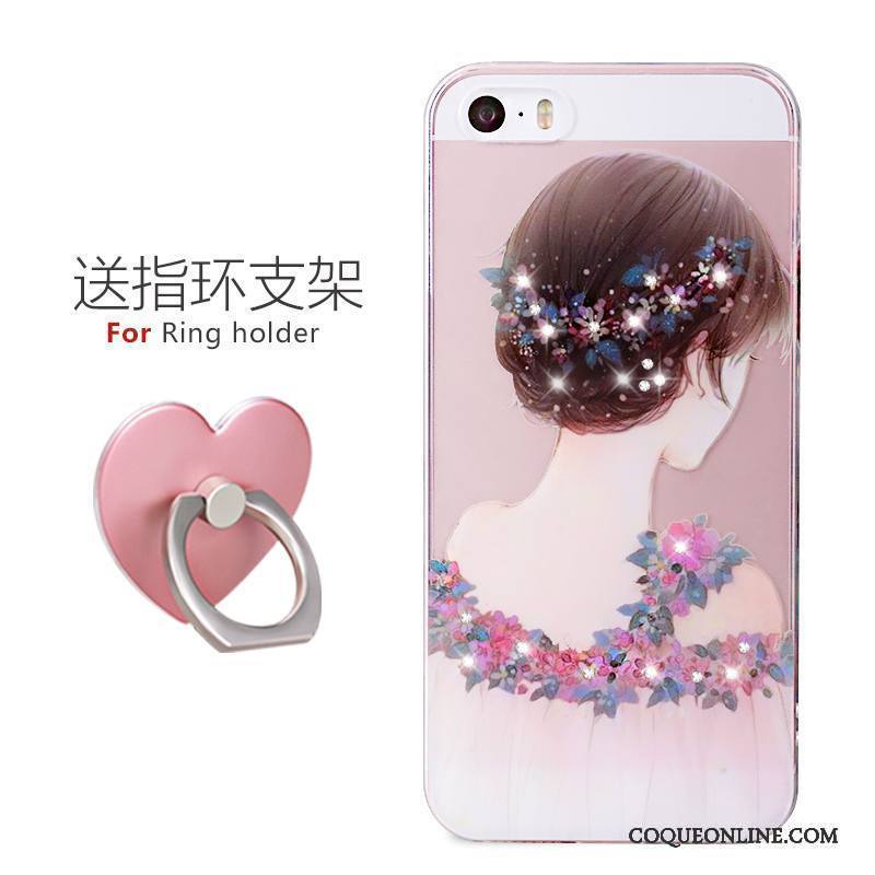 iPhone 5/5s Noir Charmant Tendance Dessin Animé Coque De Téléphone Super Mignon Silicone