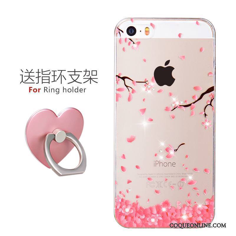 iPhone 5/5s Noir Charmant Tendance Dessin Animé Coque De Téléphone Super Mignon Silicone