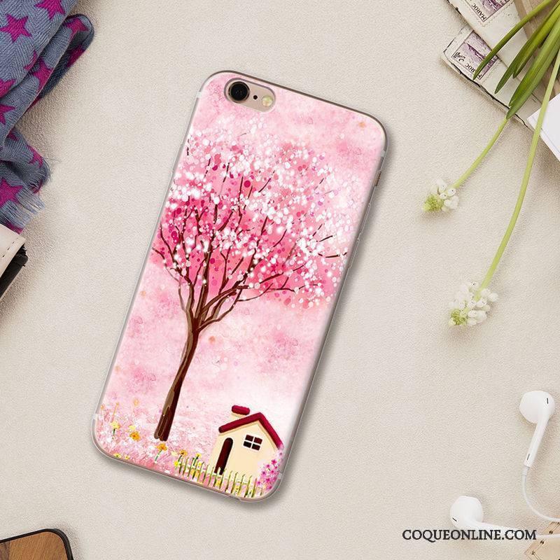 iPhone 5/5s Protection Nouveau Silicone Coque De Téléphone Étui Rose Dessin Animé